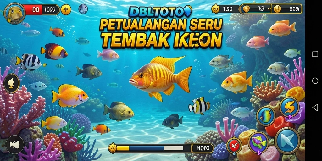 Gameplay menembak ikan yang seru dalam DBLTOTO.