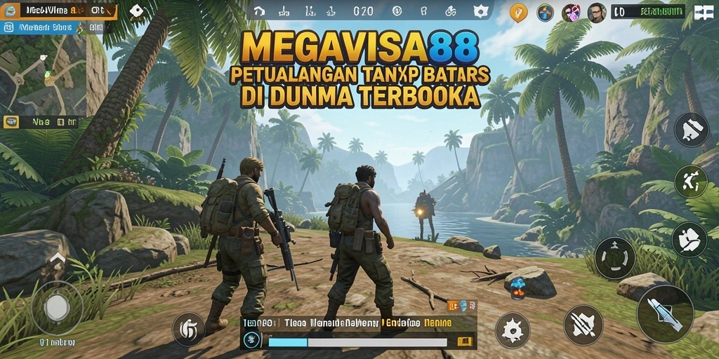 Screenshot gameplay MEGAVISA88 yang menunjukkan dunia terbuka yang menakjubkan.