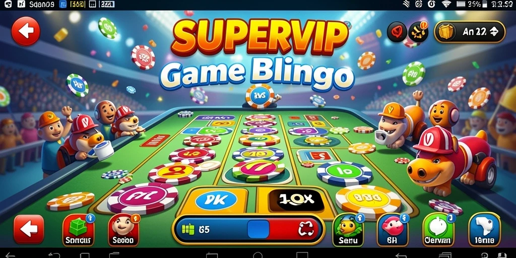 Tampilan gameplay yang seru dan interaktif di SUPERVIP.